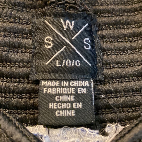 Navy and off white maxi skirt, jersey fabric - Picture 4 of 5